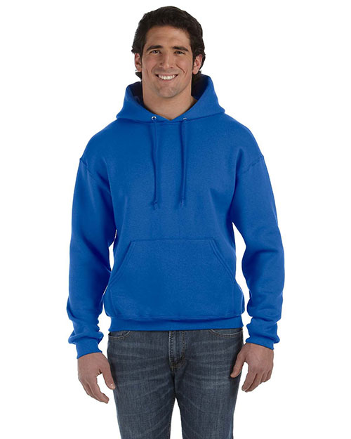 Fruit Of The Loom 82130 Men  12 Oz. Supercotton 70/30 Pullover Hood Royal at bigntallapparel