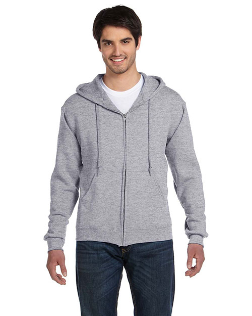 Fruit Of The Loom 82230 Men  12 Oz. Supercotton 70/30 Full-Zip Hood Athletic Heather at bigntallapparel