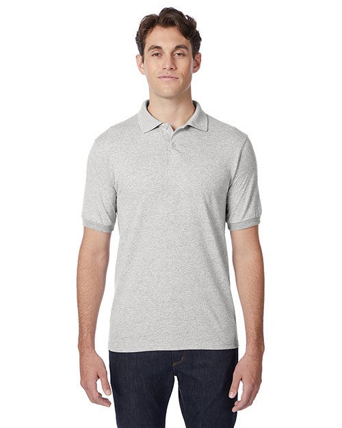 Hanes 054 Men Adult 50/50 EcoSmart® Jersey Knit Polo