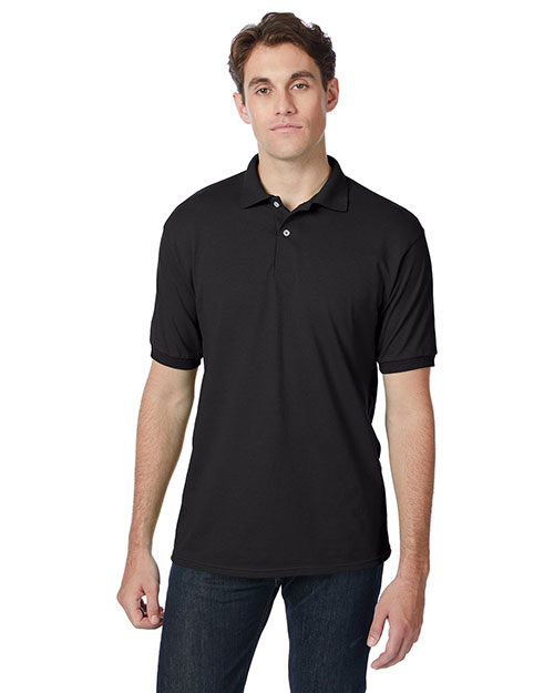 Hanes 054 Men Adult 50/50 EcoSmart® Jersey Knit Polo