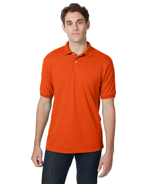 Hanes 054 Men Adult 50/50 EcoSmart® Jersey Knit Polo
