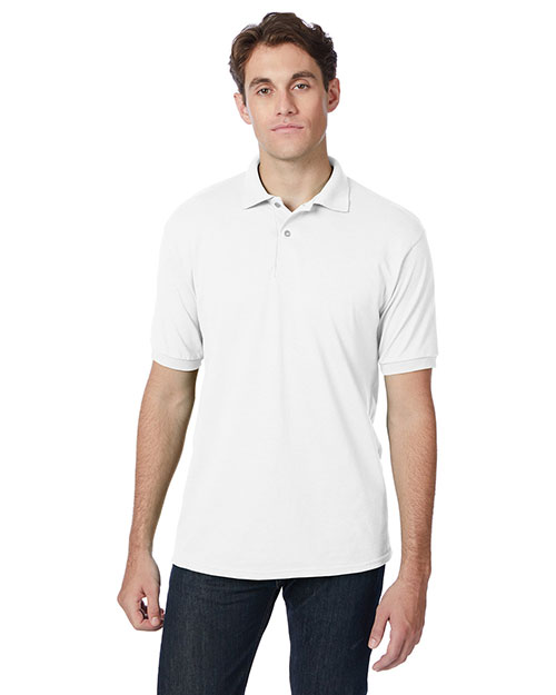 Hanes 054 Men Adult 50/50 EcoSmart® Jersey Knit Polo