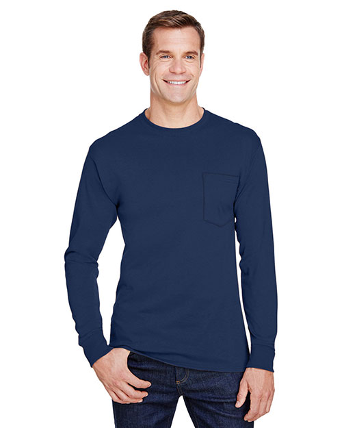 Hanes W120  Workwear Long Sleeve Pocket T-Shirt