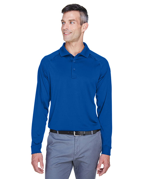 Harriton M211L Men 's Advantage Snag Protection Plus Long-Sleeve Tactical Polo