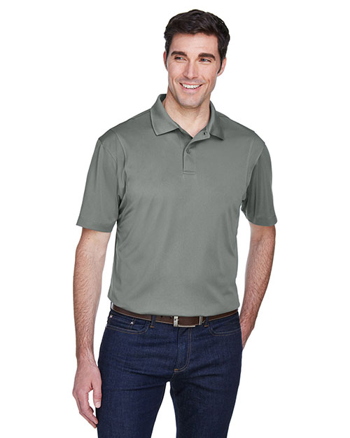 Harriton M354 Men Micro-Pique Polo Charcoal at bigntallapparel