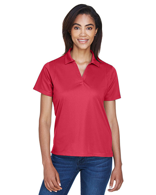 Harriton M354W Women Micro-Pique Polo Red at bigntallapparel