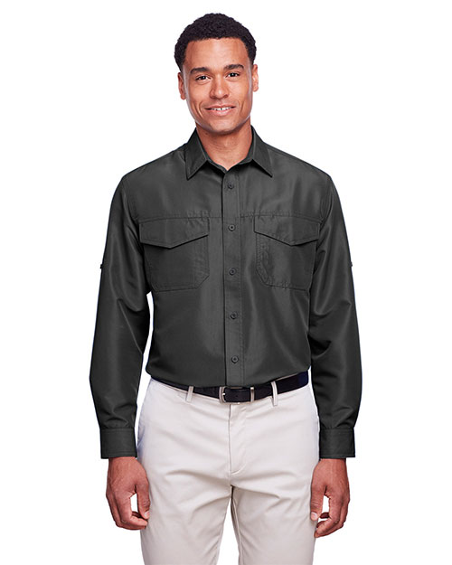 Harriton M580L Men's Key West Long-Sleeve Performance Staff Shirt