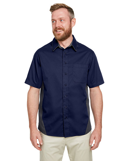 Harriton M586  Men's Flash IL Colorblock Short Sleeve Shirt