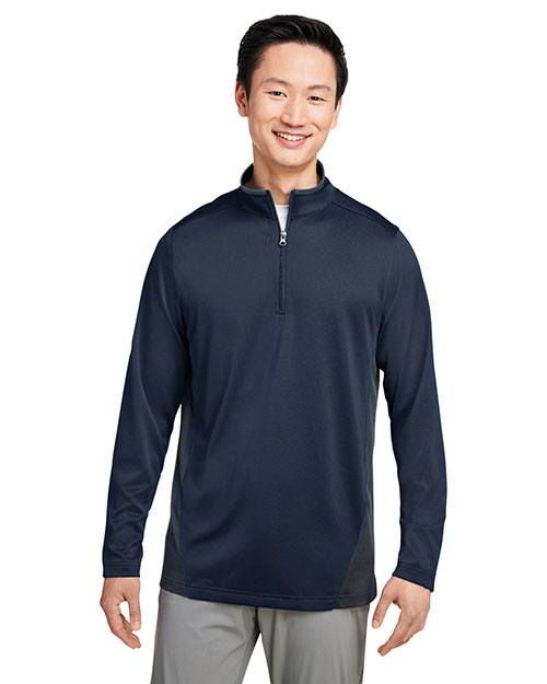 Harriton M786 Men's Flash Snag Protection Plus IL Colorblock Quarter-Zip