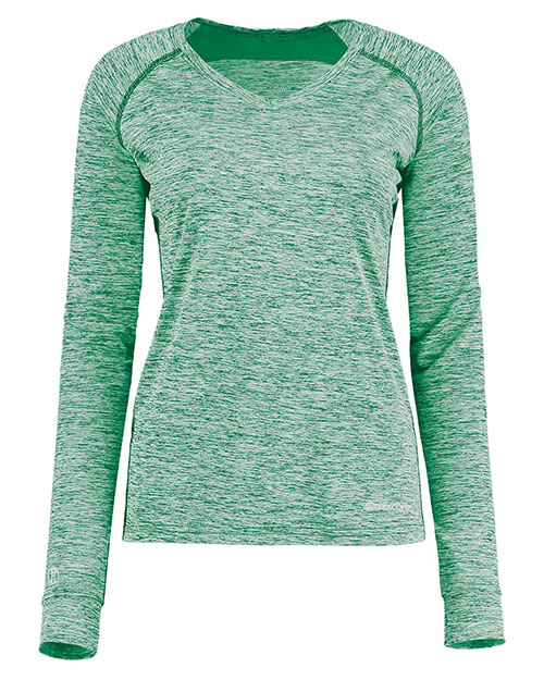 Holloway 222770 Women's Electrify CoolCore® Long Sleeve V-Neck T-Shirt