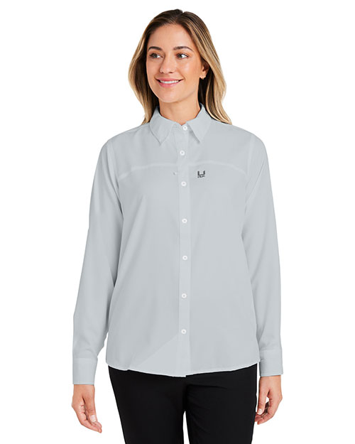 HUK H615006  Ladies' Tide Point Long Sleeve Shirt