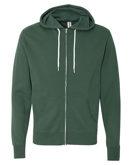 Independent Trading Co. AFX90UNZ Lightweight Full-Zip Hooded Sweatshirt
