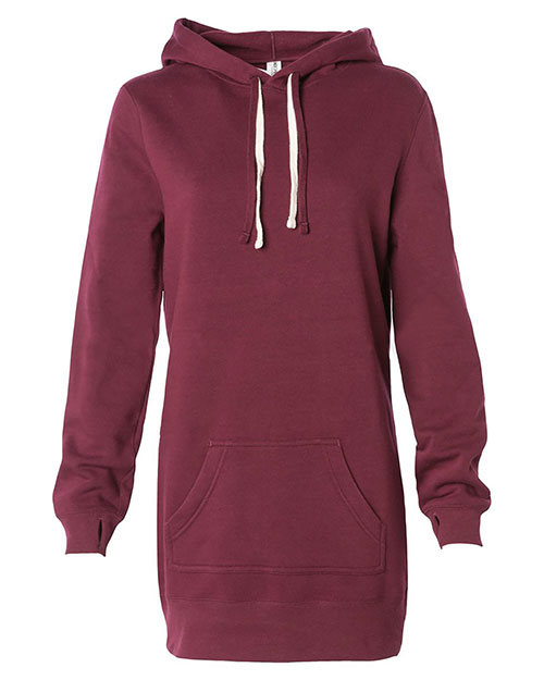 Independent Trading Co. PRM65DRS Women’s Special Blend Hooded Sweatshirt Dress