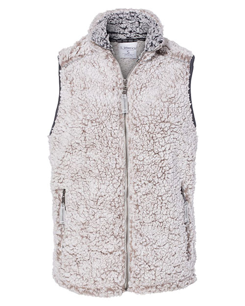 J America 8456  Women’s Epic Sherpa Full-Zip Vest