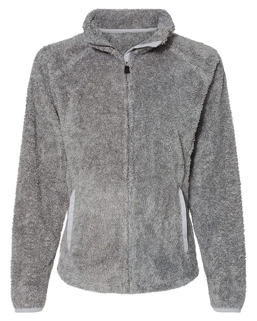 J America 8463 Women's Boundary Shag Frosty Sherpa Full-Zip