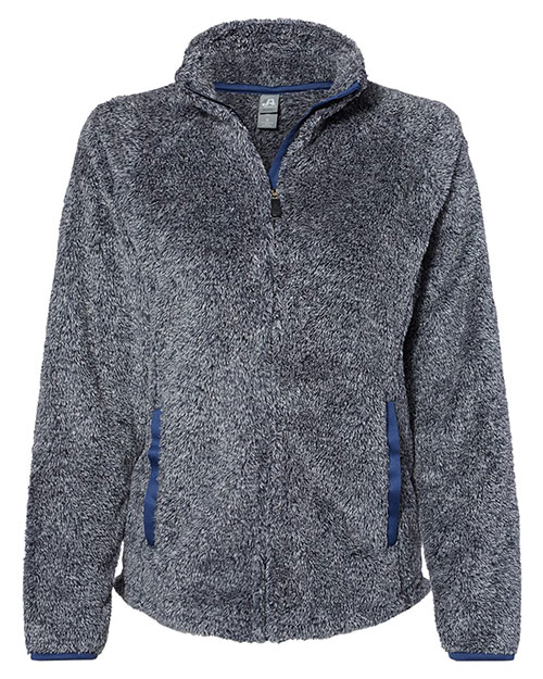 J America 8463  Women's Boundary Shag Frosty Sherpa Full-Zip