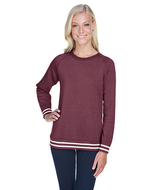 J America 8652  Women’s Relay Crewneck Sweatshirt
