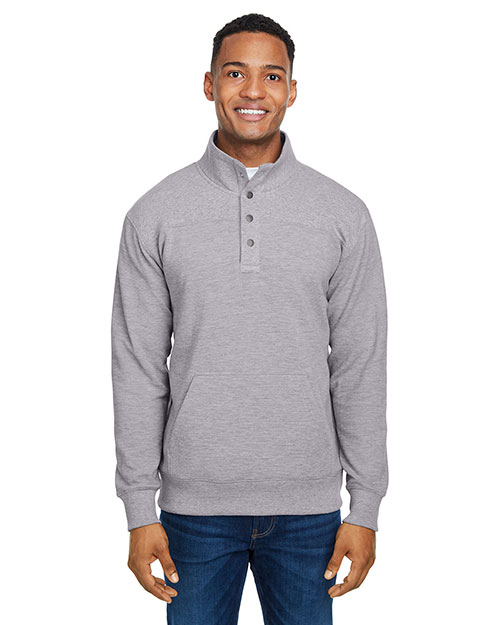 J America 8708  Ripple Fleece Snap Sweatshirt