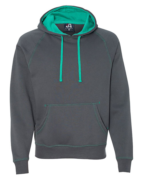 J America 8883 Shadow Fleece Hooded Sweatshirt