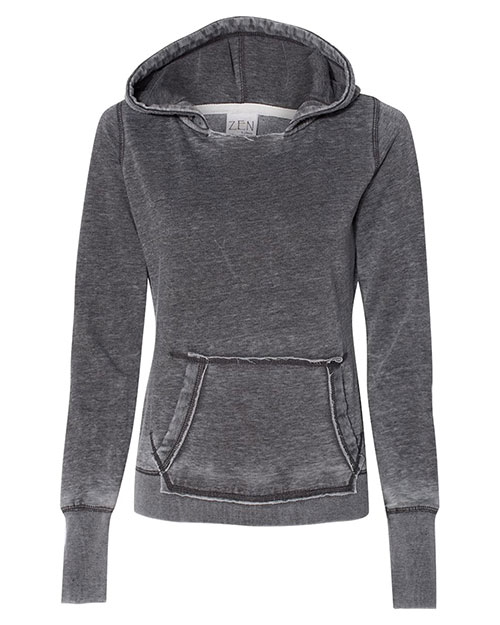 J America 8912 Women's Zen Fleece Hooded Sweatshirt