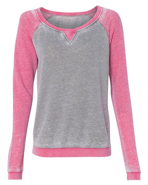 J America 8927 Women’s Zen Fleece Raglan Sweatshirt