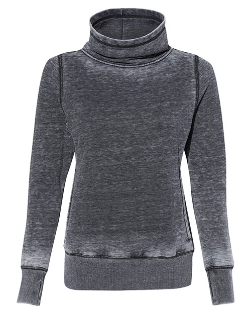 J America 8930 Women’s Zen Fleece Cowl Neck Sweatshirt