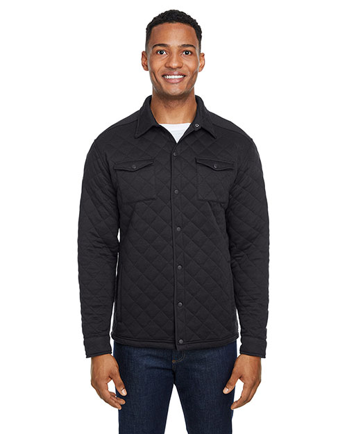 J America JA8889 Adult Quilted Jersey Shirt Jacket