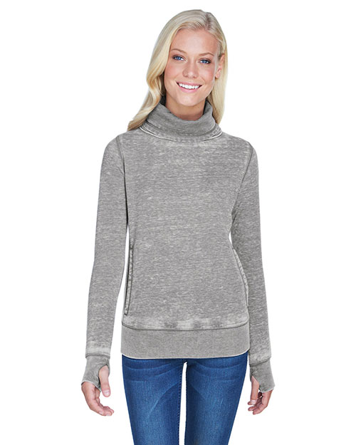 J America JA8930 Ladies' Zen Fleece Cowl Neck