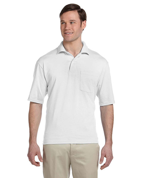 Jerzees 436P Men 50/50 Jersey Pocket Polo With Spotshield