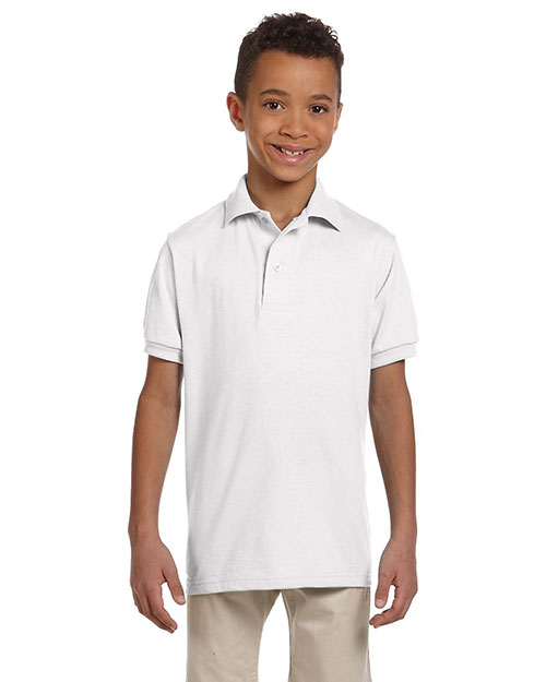 Jerzees 437Y Boys 50/50 Jersey Polo With Spotshield