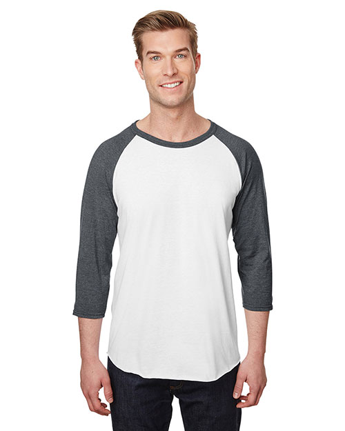 Jerzees 560RR Premium Blend Ringspun Three-Quarter Sleeve Raglan Baseball T-Shirt