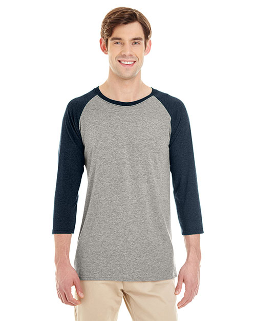 Jerzees 601RR Men Adult TRI-BLEND Baseball Raglan