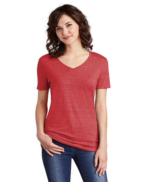 JERZEES Ladies Snow Heather Jersey V-Neck T-Shirt 88WV