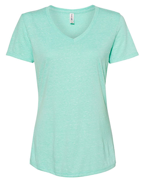 Jerzees 88WVR  Women's Snow Heather Jersey V-Neck T-Shirt