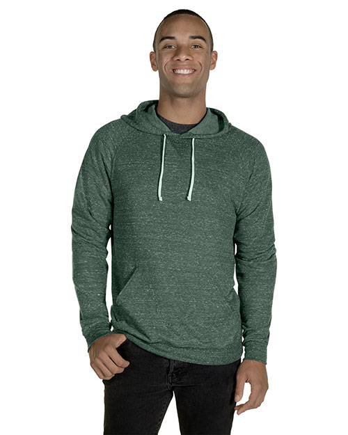 Jerzees 90MR adult Snow Heather Raglan Hooded Sweatshirt