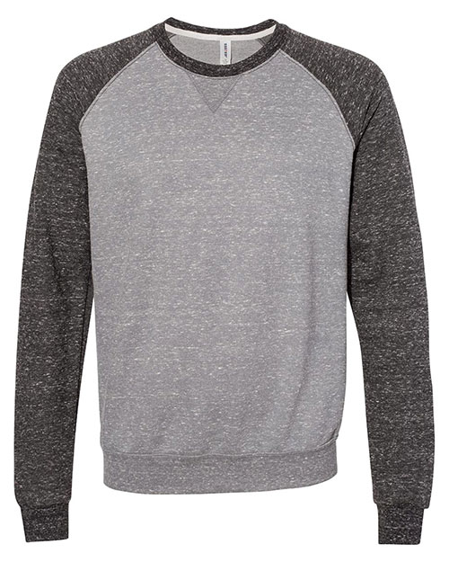 Jerzees 91MR Snow Heather French Terry Crewneck Sweatshirt