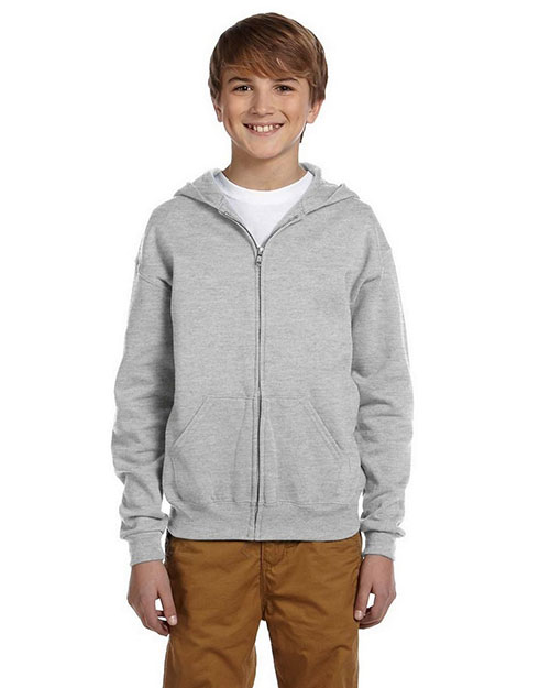 Jerzees 993B Boys 50/50 Nublend Fleece Full-Zip Hoodie