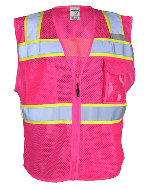 Kishigo B150-156 EV Series® Enhanced Visibility 3 Pocket Mesh Vest