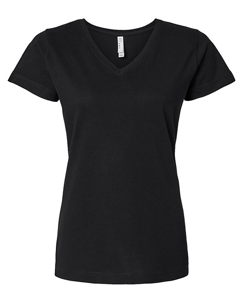 LAT 3507 Ladies' V-Neck Fine Jersey T-Shirt