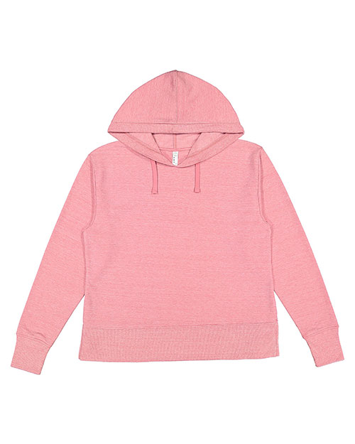 LAT 3536 Ladies' Vintage Wash Fleece Hooded Sweatshirt