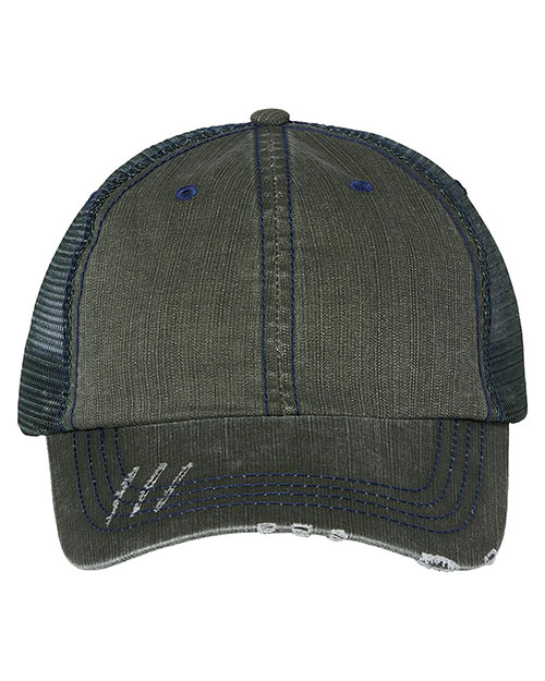Mega Cap 6990 Herringbone Trucker Cap