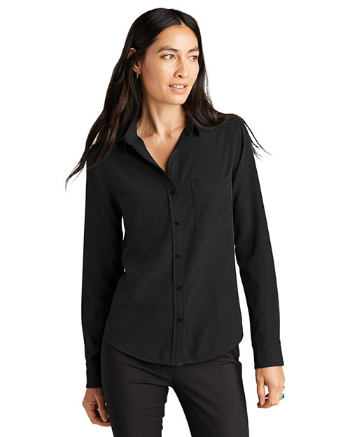 Mercer+Mettle Women's Stretch Crepe Long Sleeve Camp MM2013