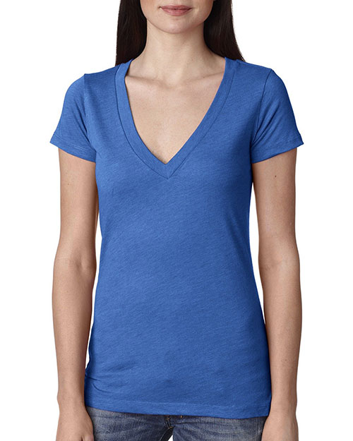 Next Level 6740 Women’s Triblend Deep V-Neck T-Shirt
