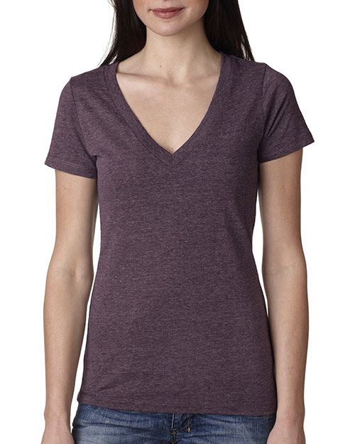 Next Level Apparel 6740 Ladies' Triblend Deep V