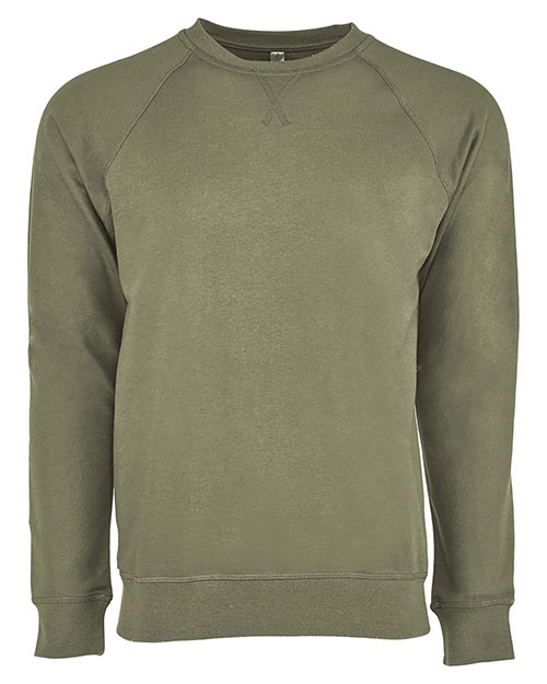 Next Level 9000 Unisex Laguna Raglan Crewneck Sweatshirt