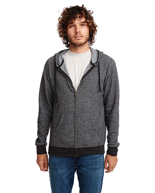 Next Level Apparel 9600 Adult Pacifica Denim Fleece Full-Zip Hooded Sweatshirt