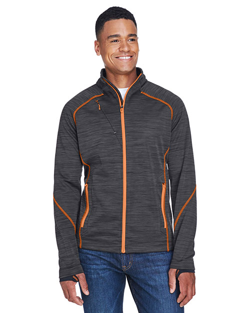 North End 88697 Men 's Flux Mélange Bonded Fleece Jacket