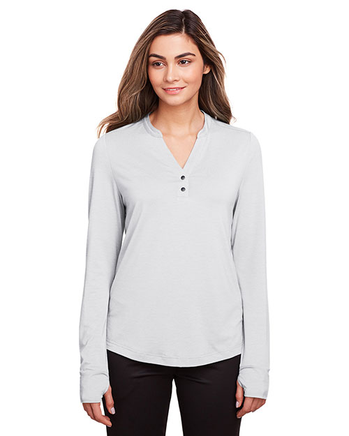 North End NE400W Ladies' Jaq Snap-Up Stretch Performance Pullover