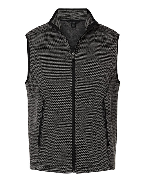 North End NE731 Men's Jasper Jacquard Fleece Vest