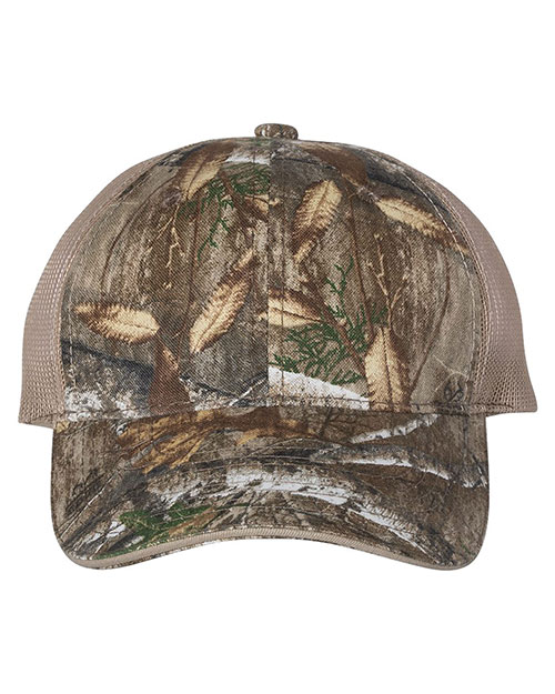 Outdoor Cap CGWM301  Washed Brushed Mesh-Back Camo Cap